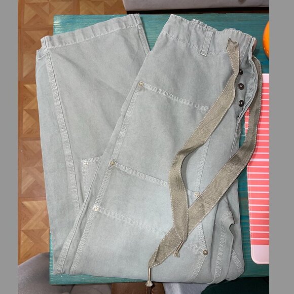 NWOT We the Free Hayden Pull-On Pants, Fatigue Green Utility - Picture 5 of 10